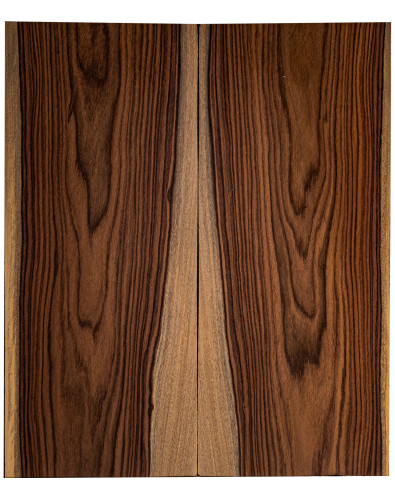 Santos Rosewood FSC 100% drop top for electric guitar and bass with marked grain and natural figuring