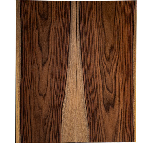Drop top en Santos Rosewood FSC 100% pour guitare et basse électriques avec grain marqué et figure naturelle