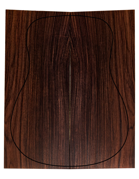 Guitar back set in Indian Rosewood A/B – example of one set from the pack