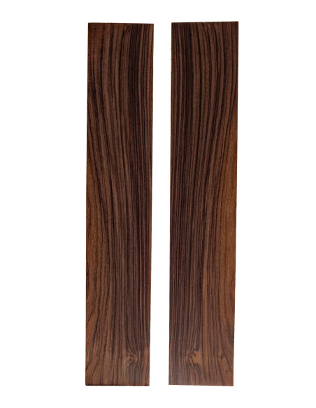 A/B Indian Rosewood guitar sides – grain variation shown in a single set