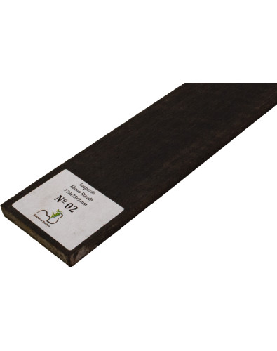 Diapasón de Ébano Rizado 720x75x9 mm MB Exclusive Nº2, detalle del rizo natural