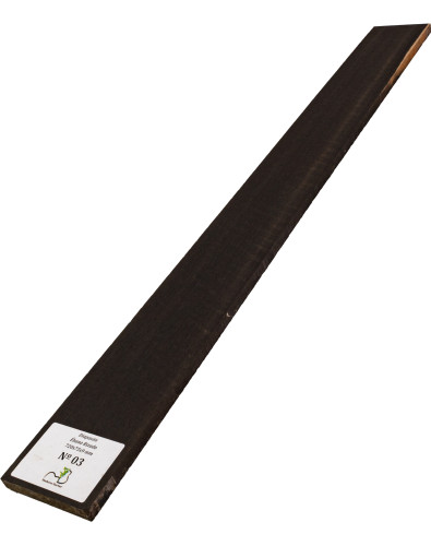 Diapasón de Ébano Rizado 720x75x9 mm MB Exclusive Nº3, detalle del rizo natural 2
