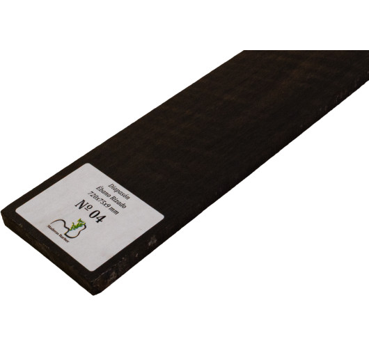 Curly Ebony Fingerboard 720x75x9 mm MB Exclusive No.4, natural curl detail