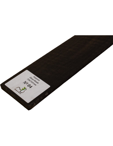 Curly Ebony Fingerboard 720x75x9 mm MB Exclusive No.4, natural curl detail