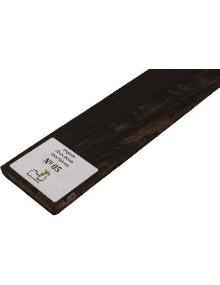 Curly Ebony Fingerboard 720x75x9 mm MB Exclusive No.5, natural curl detail
