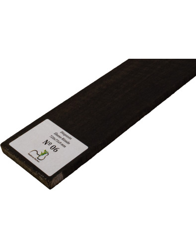 Diapasón de Ébano Rizado 720x75x9 mm MB Exclusive Nº6, detalle del rizo natural