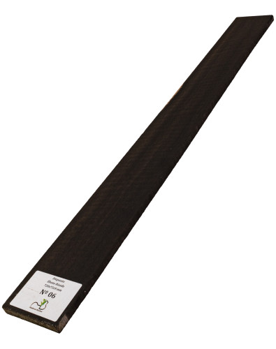 Diapasón de Ébano Rizado 720x75x9 mm MB Exclusive Nº6, detalle del rizo natural 2