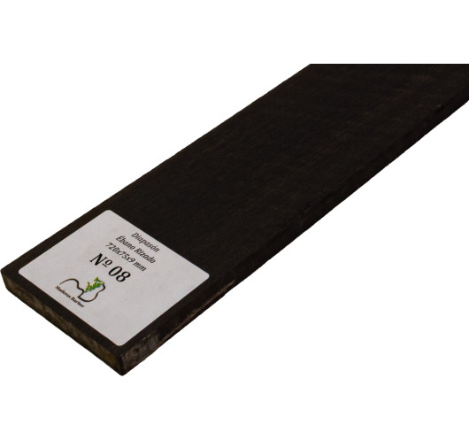 Curly Ebony Fingerboard 720x75x9 mm MB Exclusive No.8, natural curl detail