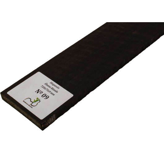 Curly Ebony Fingerboard 720x75x9 mm MB Exclusive No.9, natural curl detail