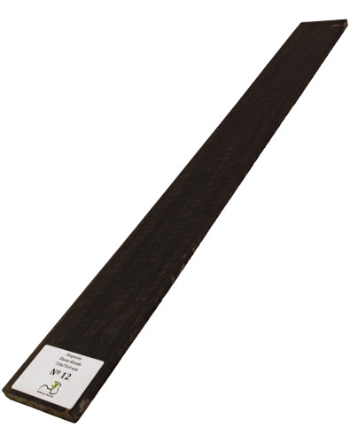 Diapasón de Ébano Rizado 720x75x9 mm MB Exclusive Nº12, detalle del rizo natural 2