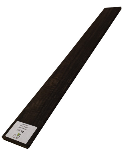 Diapasón de Ébano Rizado 720x75x9 mm MB Exclusive Nº14, detalle del rizo natural 2