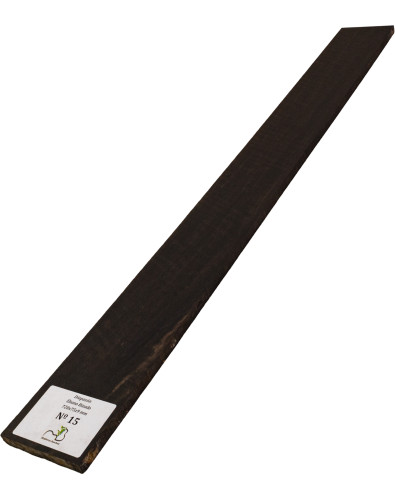 Diapasón de Ébano Rizado 720x75x9 mm MB Exclusive Nº15, detalle del rizo natural 2