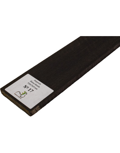 Diapasón de Ébano Rizado 720x75x9 mm MB Exclusive Nº17, detalle del rizo natural