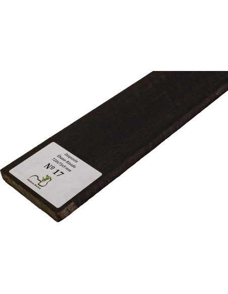 Curly Ebony Fingerboard 720x75x9 mm MB Exclusive No.17, natural curl detail