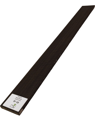 Diapasón de Ébano Rizado 720x75x9 mm MB Exclusive Nº18, detalle del rizo natural 2