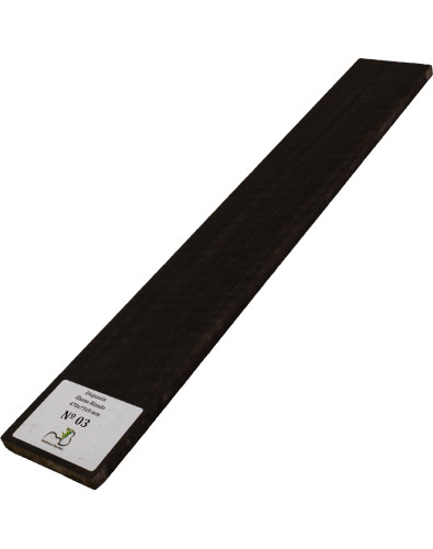 Touche en ébène ondé 470x75x9 mm MB Exclusive N°3, détail du grain ondé 2