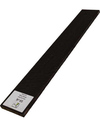 Touche en ébène ondé 470x75x9 mm MB Exclusive N°5, détail du grain ondé 2