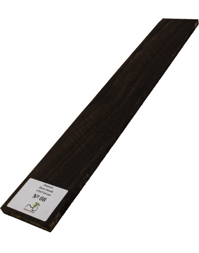 Touche en ébène ondé 470x75x9 mm MB Exclusive N°8, détail du grain ondé 2