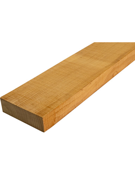 Detail of torrefied Hard Maple neck blank showing consistent grain structure