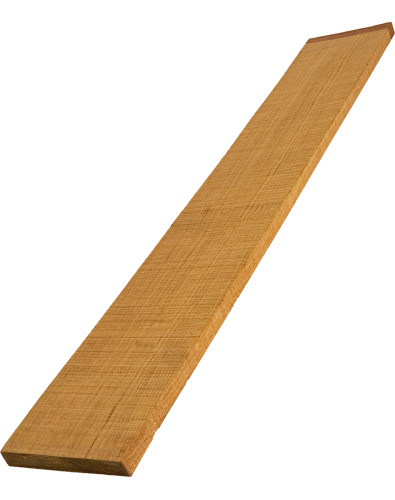 Detail of torrefied Hard Maple fingerboard showing even grain and toasted colour 2