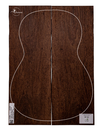 Honduran rosewood back corresponding to this MB Exclusive classical guitar set