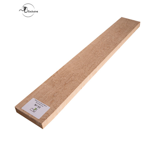 Ebauche de manche en érable moucheté MB Exclusive pour guitare électrique, pièce unique, surface poncée