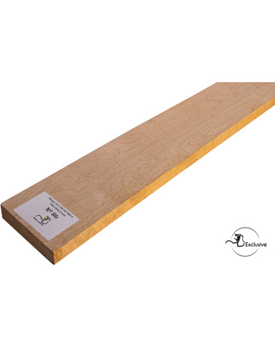 Mango de arce ojo de pájaro MB Exclusive para guitarra eléctrica, pieza única, superficie lijada sin tratamiento 2