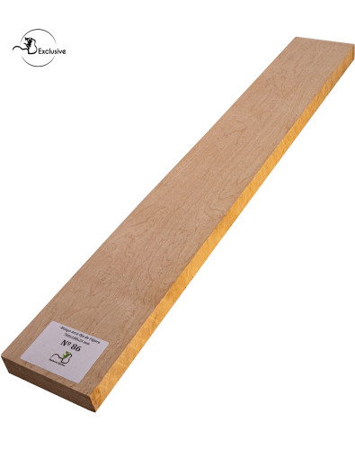 Ebauche de manche en érable moucheté MB Exclusive pour guitare électrique, pièce unique, surface poncée