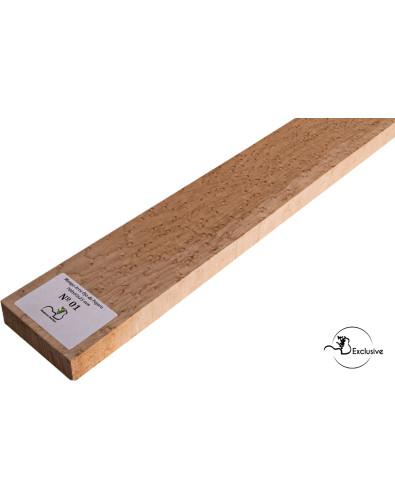 Mango de arce ojo de pájaro MB Exclusive 700x85x25 mm para guitarra eléctrica, pieza única, superficie lijada sin tratamiento 2