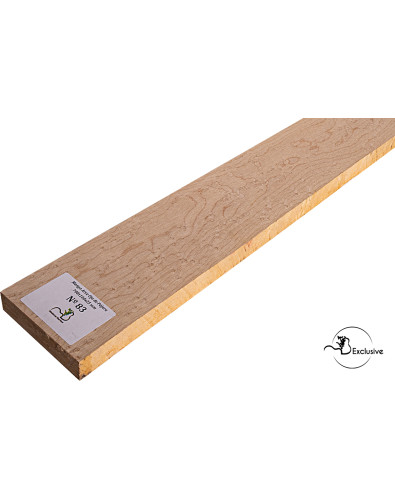 Ebauche de manche en érable moucheté MB Exclusive pour guitare électrique, pièce unique, surface poncée 2