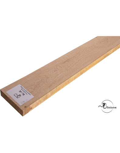 Ebauche de manche en Érable moucheté MB Exclusive pour guitare électrique, pièce unique, surface poncée 2
