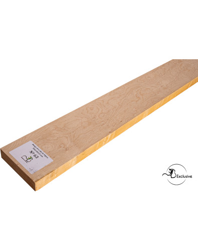 Ebauche de manche en Érable moucheté MB Exclusive pour guitare électrique, pièce unique, surface poncée 2