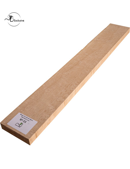 Birdseye maple neck blank MB Exclusive for electric guitar, one of a kind piece, sanded surface