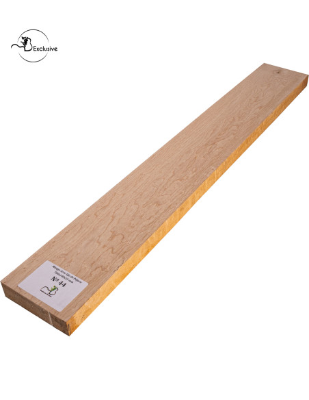 Ebauche de manche en Érable moucheté MB Exclusive pour guitare électrique, pièce unique, surface poncée