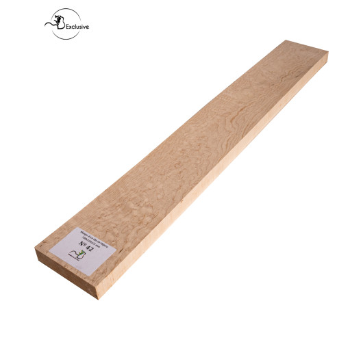 Ebauche de manche en Érable moucheté MB Exclusive pour guitare électrique, pièce unique, surface poncée