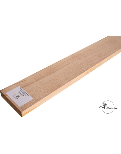 Mango de arce ojo de pájaro MB Exclusive para guitarra eléctrica, pieza única, superficie lijada sin tratamiento 2