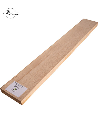 Ebauche de manche en Érable moucheté MB Exclusive pour guitare électrique, pièce unique, surface poncée