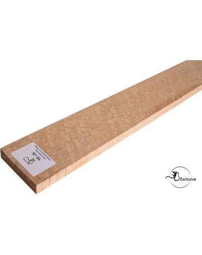 Birdseye maple neck blank MB Exclusive for electric guitar, one of a kind piece, sanded surface 2