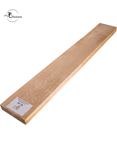 Ebauche de manche en Érable moucheté MB Exclusive pour guitare électrique, pièce unique, surface poncée