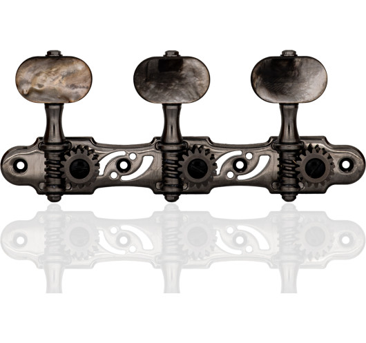 Clavijero Gotoh 35G510S Cosmo Black madreperla negra guitarra clásica vista general