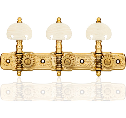 Clavijero Gotoh 35G510C Gold marfil guitarra clásica vista general
