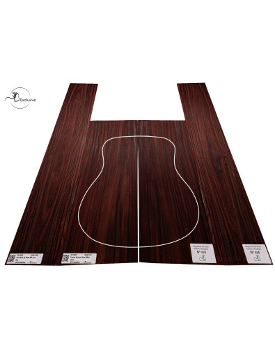 Juego Bois de Rose guitarra acústica MB Exclusive Nº218, vista cenital — Maderas Barber 2