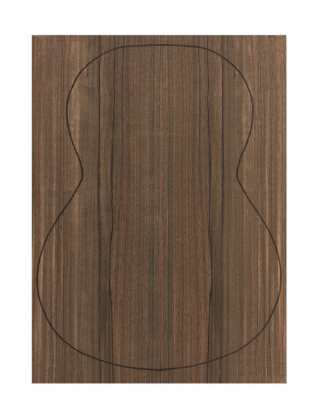 Fond Contreplaqué Malaysian Blackwood 0,5 mm + Sapelli Guitare Classique
 (550x400x2,2/2,4 mm.)