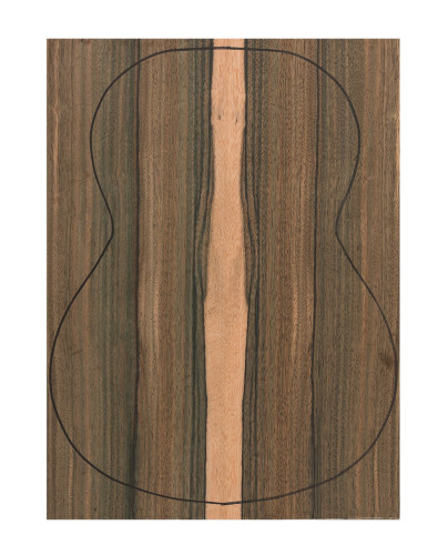 Fond Contreplaqué Malaysian Blackwood 0,5 mm + Sapelli Guitare Classique
 (550x400x2,2/2,4 mm.) 2