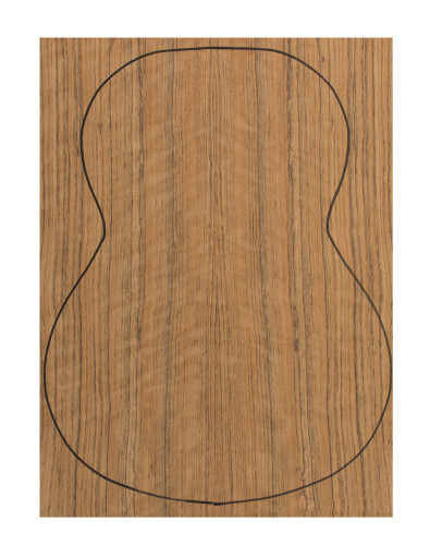 Back Ovangkol Outer Face 0,5 mm. + Sapele Inner Face (550x400x2,2/2,4 mm.)