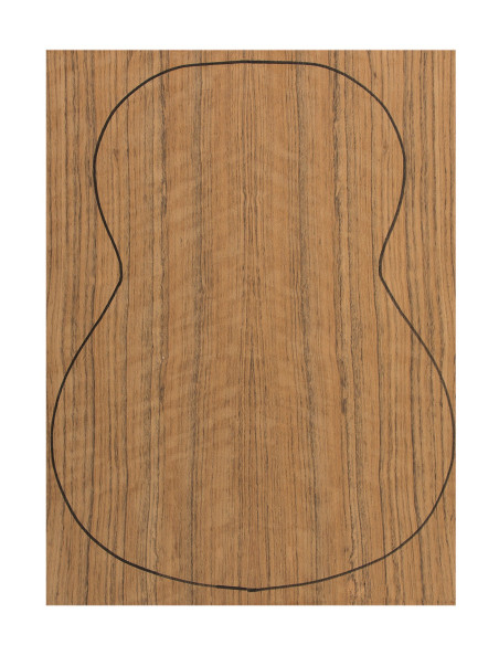 Back Ovangkol Outer Face 0,5 mm. + Sapele Inner Face (550x400x2,2/2,4 mm.)