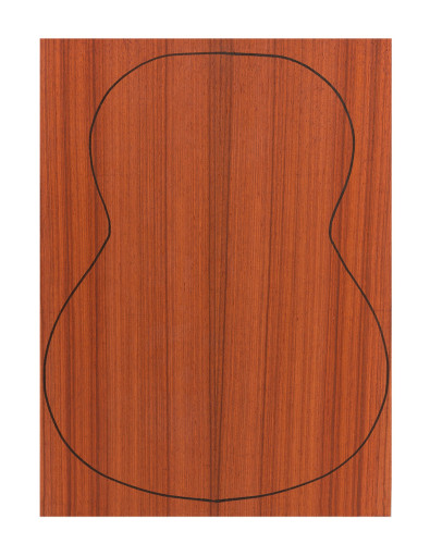 Fond Contreplaqué Padouk 0,5 mm + Padouk Guitare Classique (550x400x2,2/2,4 mm.)