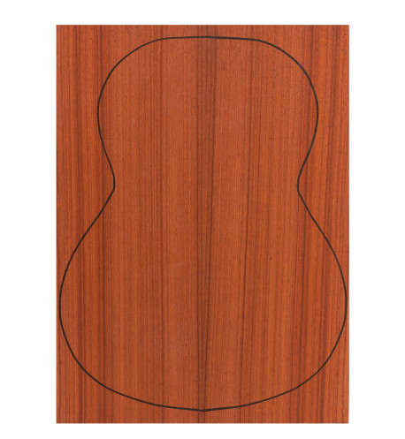 Back Padouk Outer Face 0,5 mm. + Sapele Inner Face (550x400x2,2/2,4 mm.)