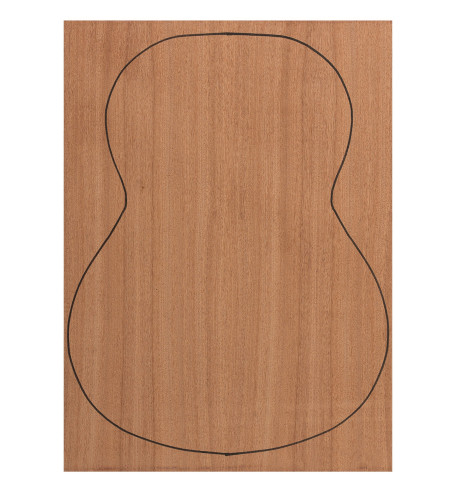 Back Sapele Outer Face 0,7 mm. + Sapele Inner Face (550x400x2,2/2,4 mm.)