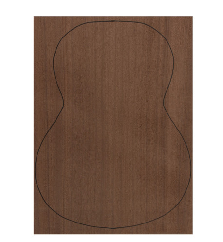Back Dyed Sapele Outer Face 0,7 mm. + Dyed Sapele Inner Face (550x400x2,2/2,4 mm.)